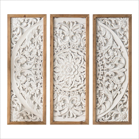Solid Wood Art Design Wall Mount Picture Frame Made with a Digital Wood Carving CNC