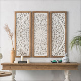 Solid Wood Art Design Wall Mount Picture Frame Made with a Digital Wood Carving CNC