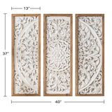 Solid Wood Art Design Wall Mount Picture Frame Made with a Digital Wood Carving CNC