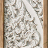 Solid Wood Art Design Wall Mount Picture Frame Made with a Digital Wood Carving CNC