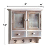 Wall Mount Kitchen Cabinet With Doors and Drawers For Spices and Other Accessories