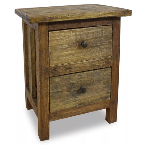 Rustic Nightstand From Solid Reclaimed Wood 15.7"x11.8"x20.1"