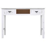 Console Table Antique White 43.3"x17.7"x29.9" Wood