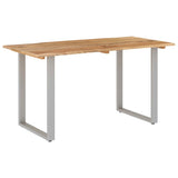 Solid Acacia Wood Dining Table 55.1"x27.6"x29.9"