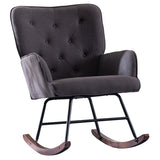 Simple Nordic Style Backrest Pull Point Sofa Rocking Chair