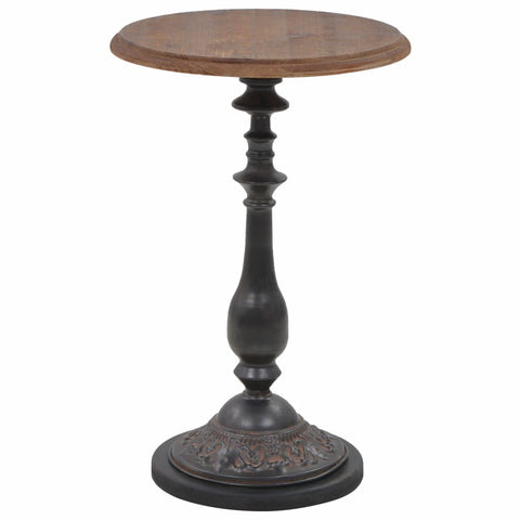 vidaXL End Table Solid Fir Wood 15.7" x25.2" Brown