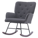 Simple Nordic Style Backrest Pull Point Sofa Rocking Chair