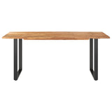 Dining Table 70.9"x35.4"x29.9" Solid Acacia Wood