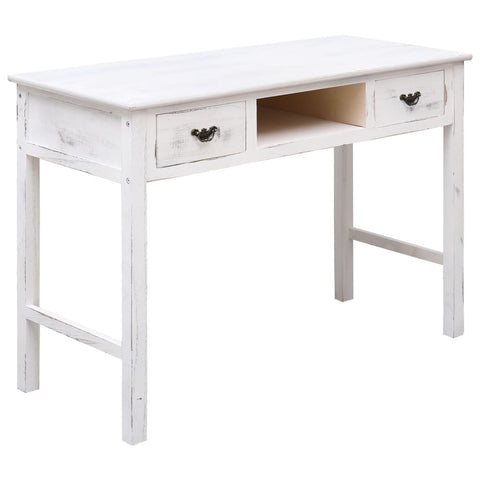 Console Table Antique White 43.3"x17.7"x29.9" Wood