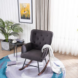 Simple Nordic Style Backrest Pull Point Sofa Rocking Chair