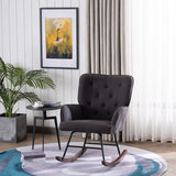 Simple Nordic Style Backrest Pull Point Sofa Rocking Chair