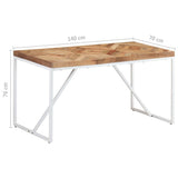 Dining Table 55.1"x27.6"x29.9" Solid Acacia and Mango Wood