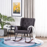 Simple Nordic Style Backrest Pull Point Sofa Rocking Chair