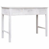 Console Table Antique White 43.3"x17.7"x29.9" Wood