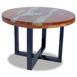 Solid Wood Coffee Table Teak Resin 23.6"