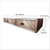 Floating Wooden EntryWay Console Table to Match Your Floating Bedside Nightstand